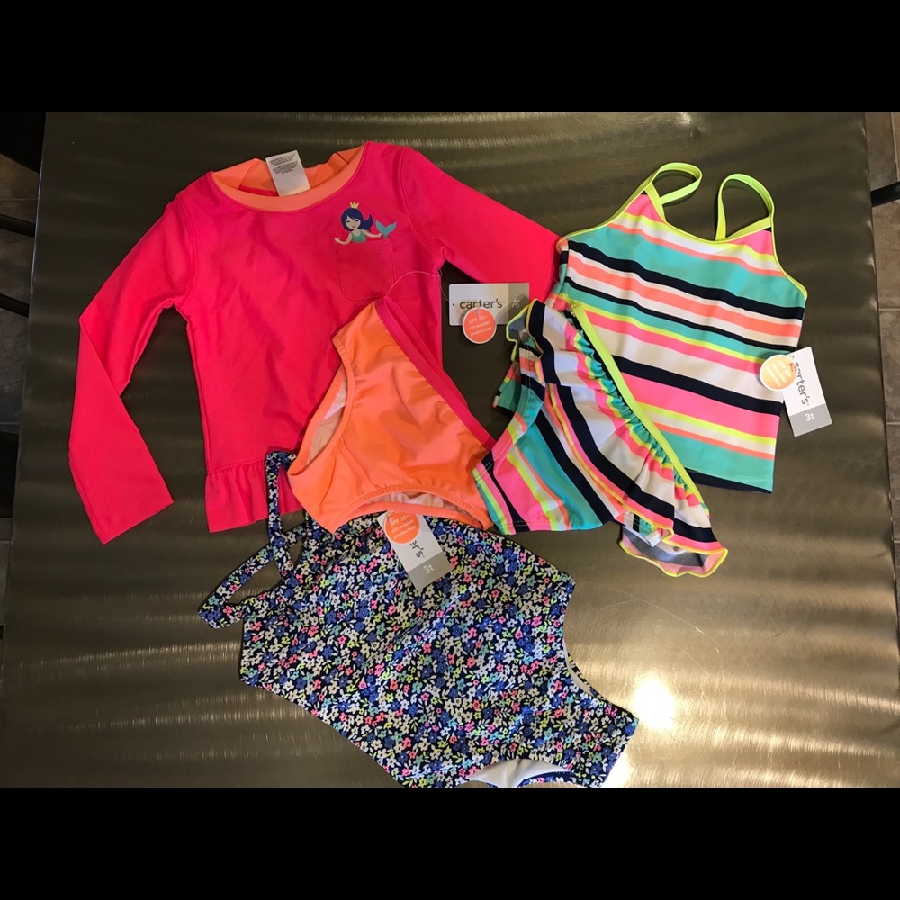 Carter’s Girls Rashguard Set | Tankini Set